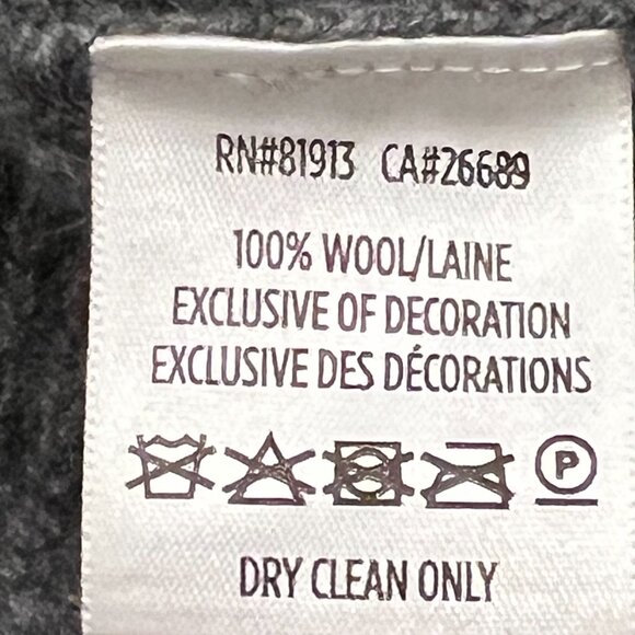 Robert Graham Ross 1/4 Zip Wool Sweater, Charcoal, M - Picture 5 of 9